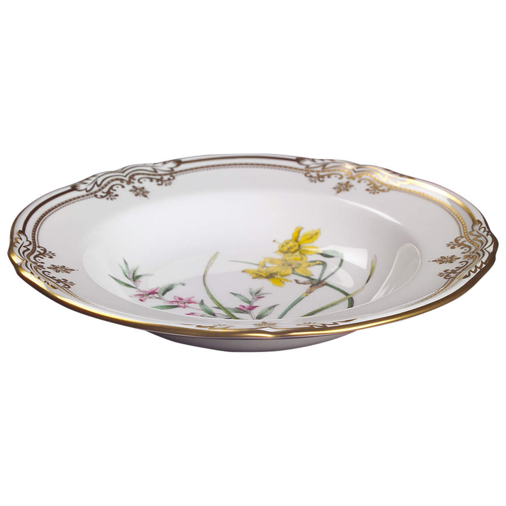 Stafford Flowers Large Rim Soup Bowl by Spode-1