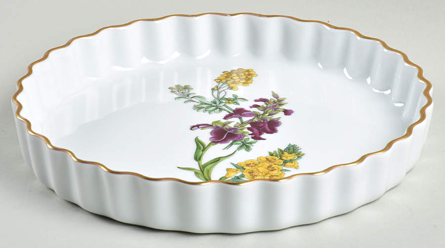 Stafford Flowers 9" Quiche Oven To Table by Spode-1