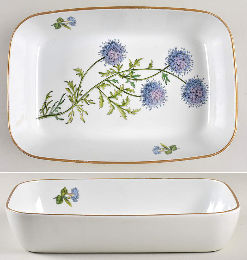 Stafford Flowers 10" Rectangular Baker Oven To Table by Spode-1