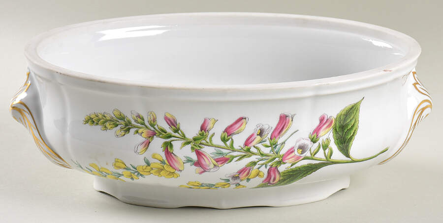 Stafford Flowers 2 Qt Oval Oven To Table Casserole No Lid by Spode-1