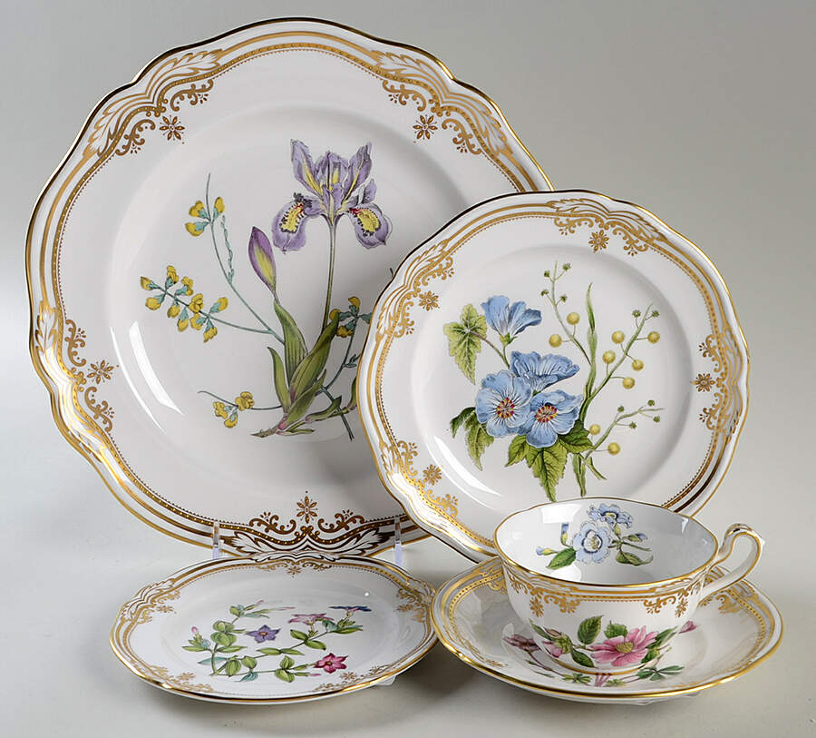 Stafford Flowers 40 Piece Estate Set by Spode-1
