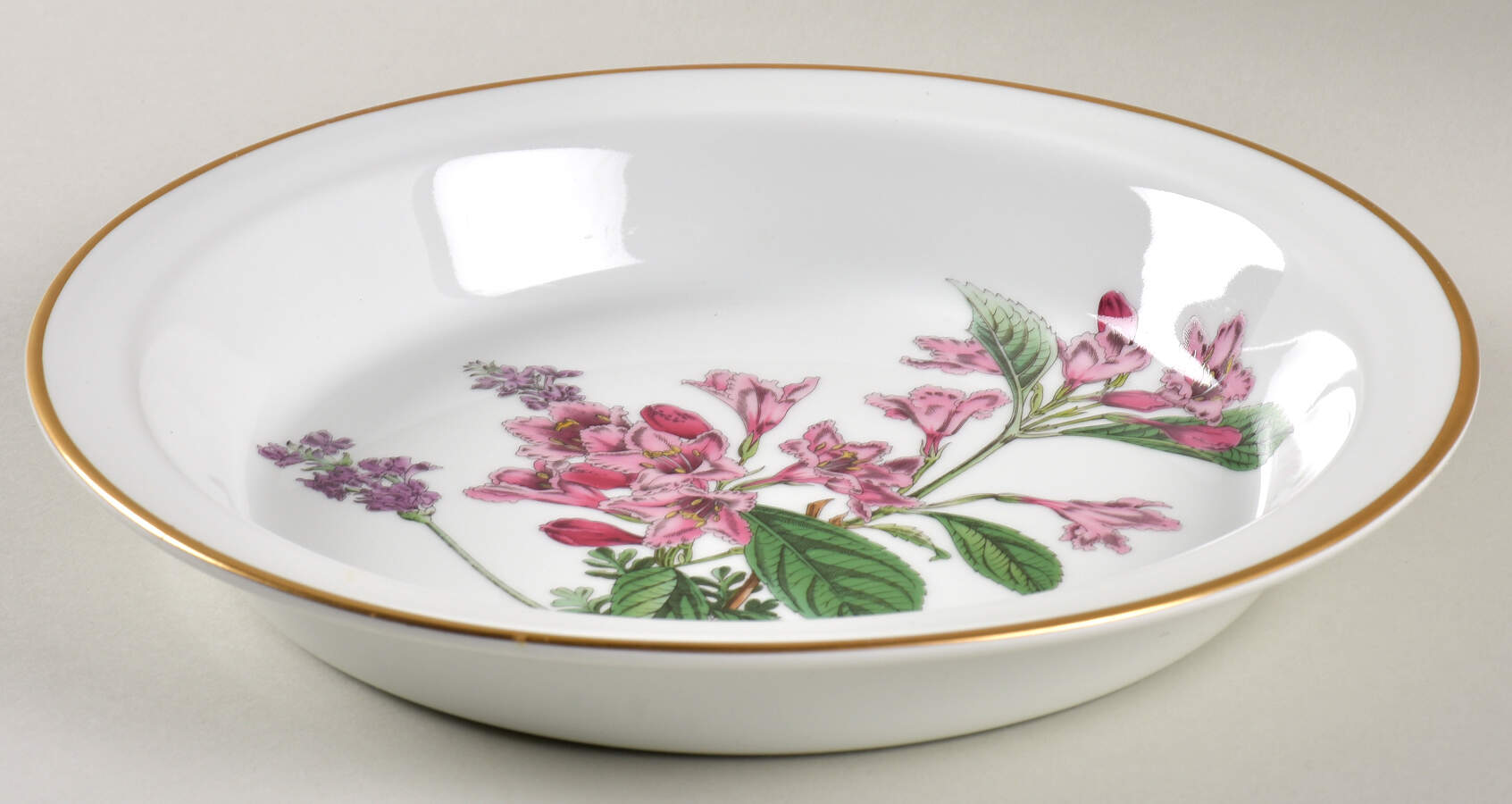 Stafford Flowers 10" Pie Baking Plate Oven To Table by Spode-1