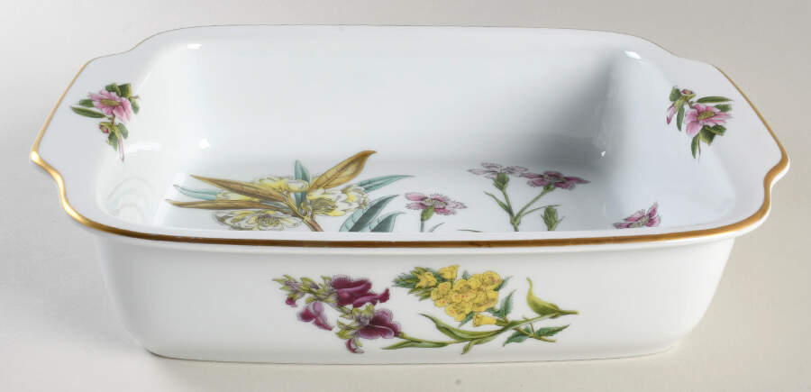 Stafford Flowers 11" Rectangular Baker Oven To Table by Spode-1