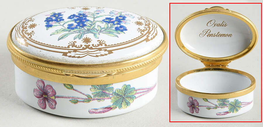 Stafford Flowers Oval Hinged Box by Spode-1