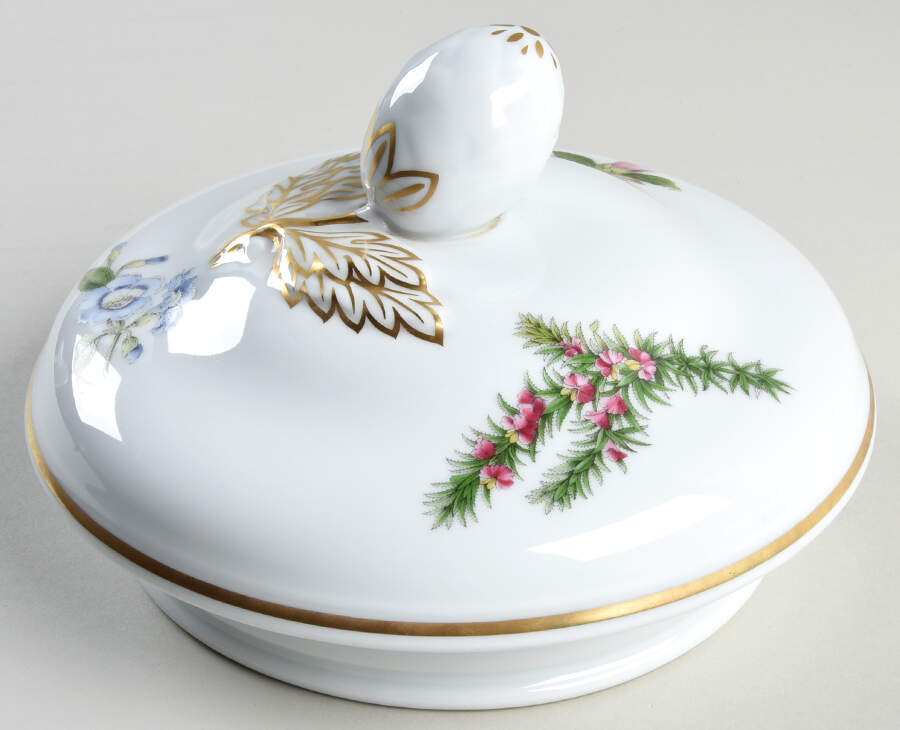 Stafford Flowers Lid for Large Oven To Table Canister by Spode-1