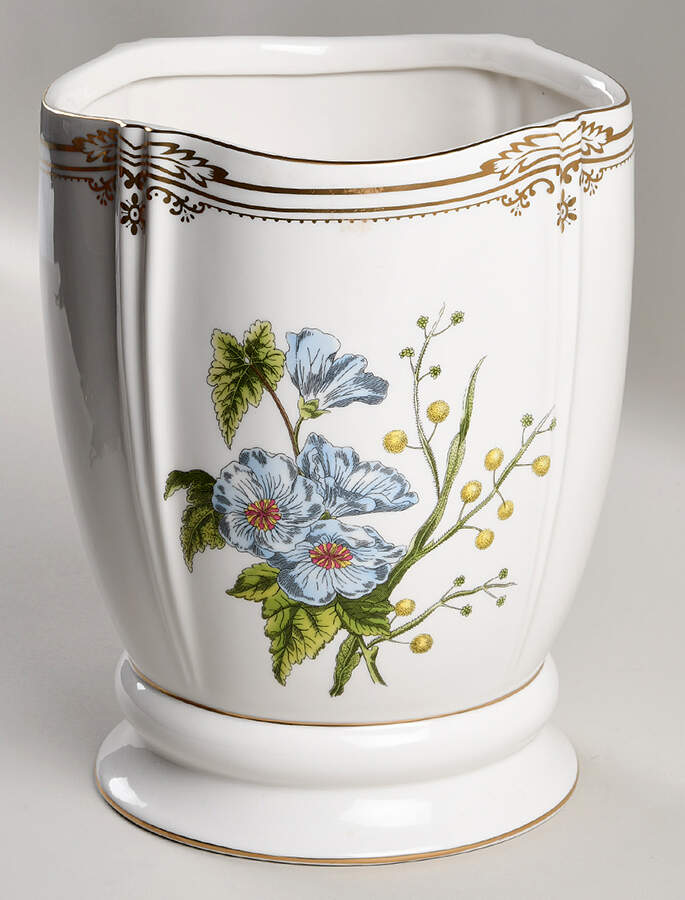 Stafford Flowers China Waste Basket by Spode-1