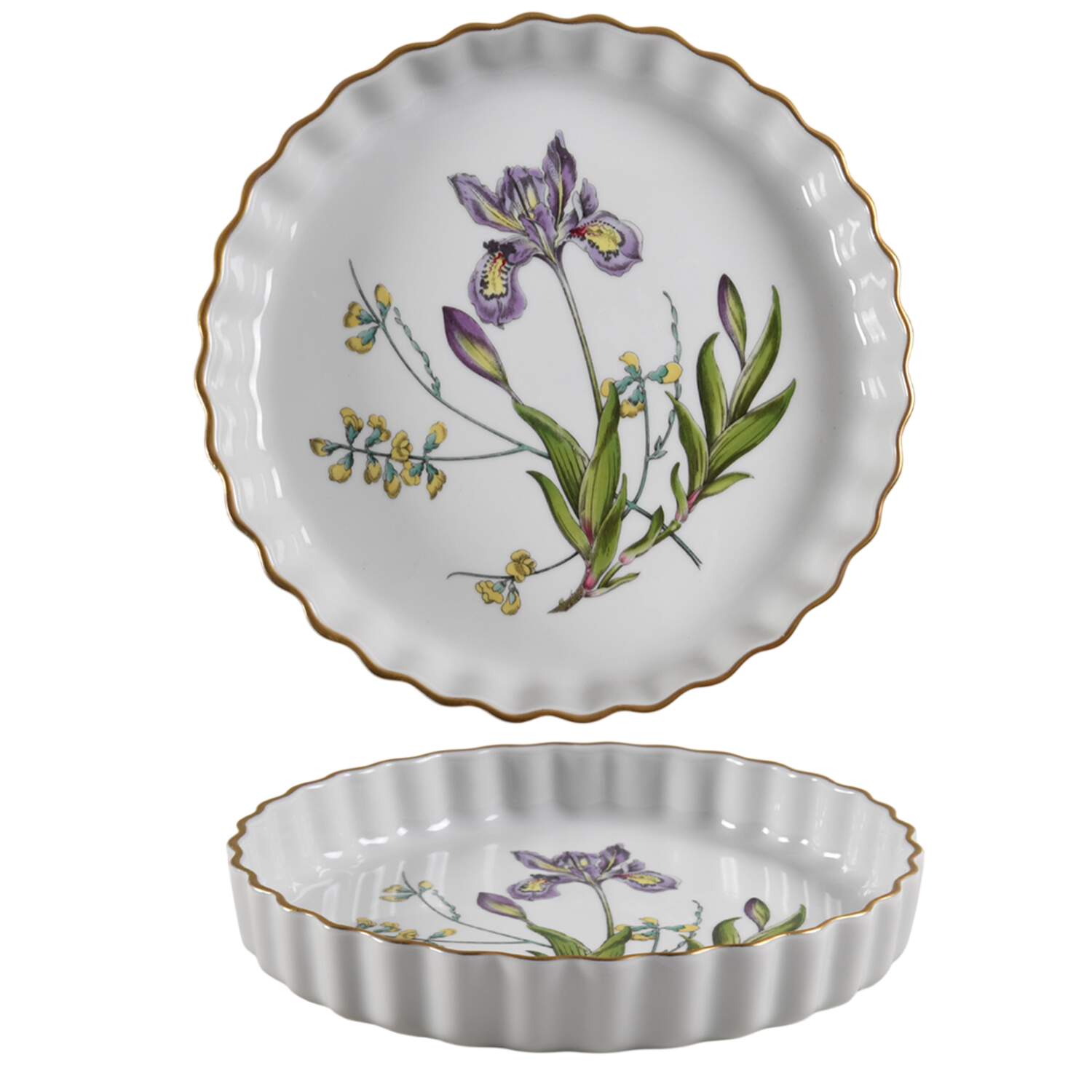 Stafford Flowers 9" Quiche Oven To Table by Spode-1