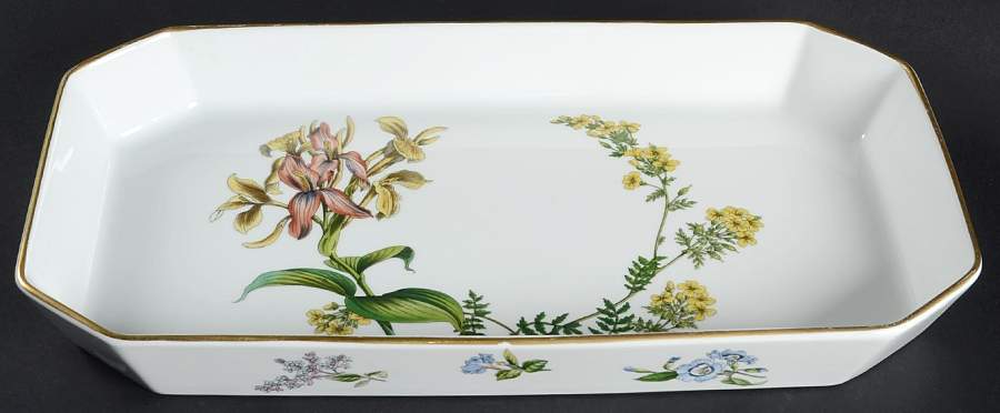 Stafford Flowers 15" Rectangular Baker Oven To Table by Spode-1