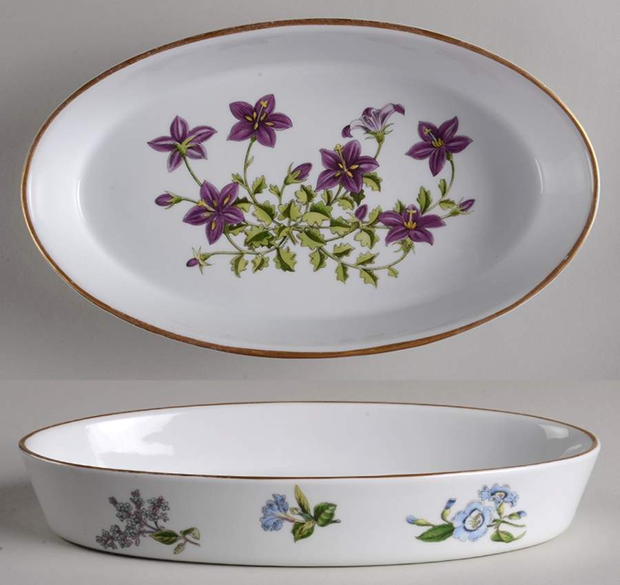 Stafford Flowers 10" Oval Oven-To-Table Baker by Spode-1