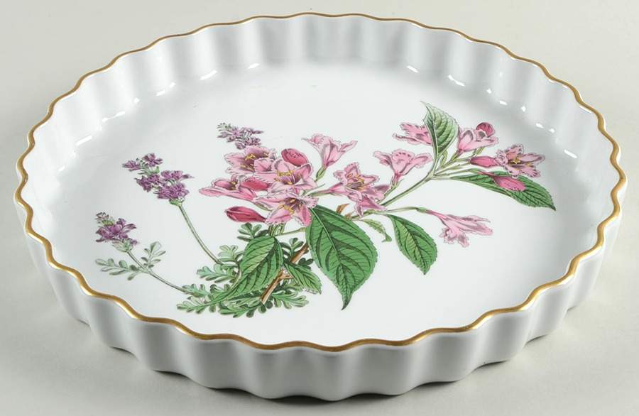 Stafford Flowers 14" Quiche Oven To Table by Spode-1