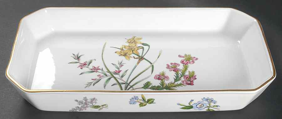 Stafford Flowers 14" Rectangular Baker Oven To Table by Spode-1