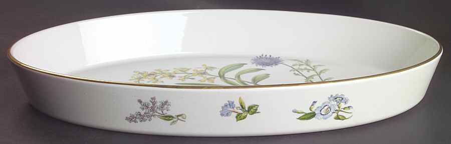 Stafford Flowers 16" Oval Baker Oven To Table by Spode-1