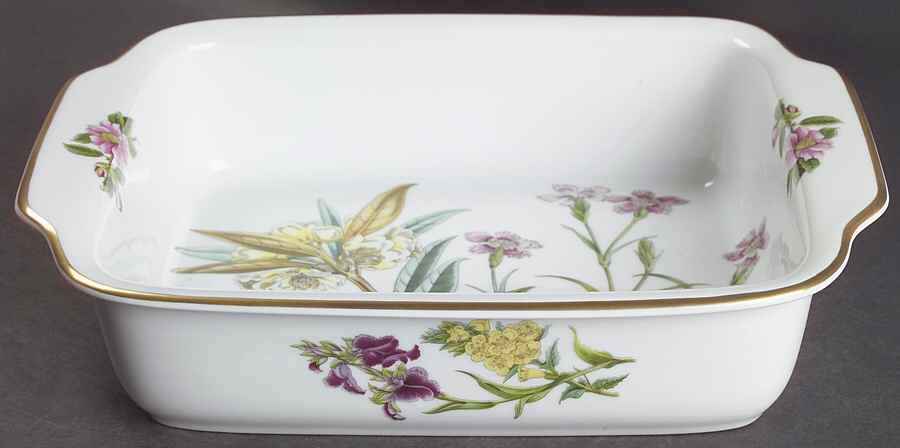 Stafford Flowers 11" Lasagna Oven To Table by Spode-1