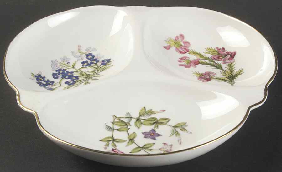 Stafford Flowers 3-Part Relish Oven To Table by Spode-1