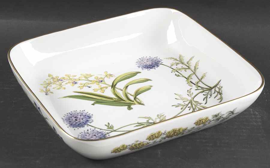 Stafford Flowers 10" Square Baker Oven To Table by Spode-1