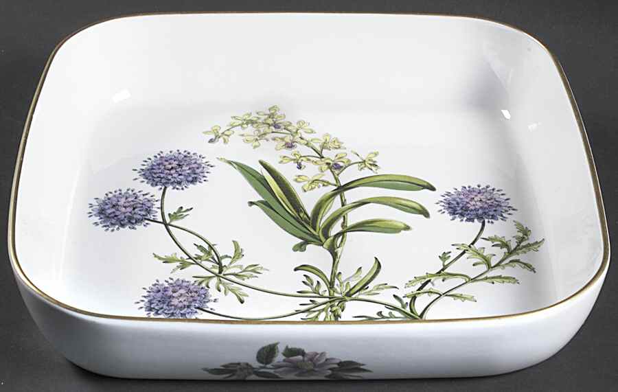 Stafford Flowers 11" Square Baker Oven To Table by Spode-1