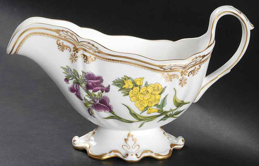Stafford Flowers Gravy Boat by Spode-1