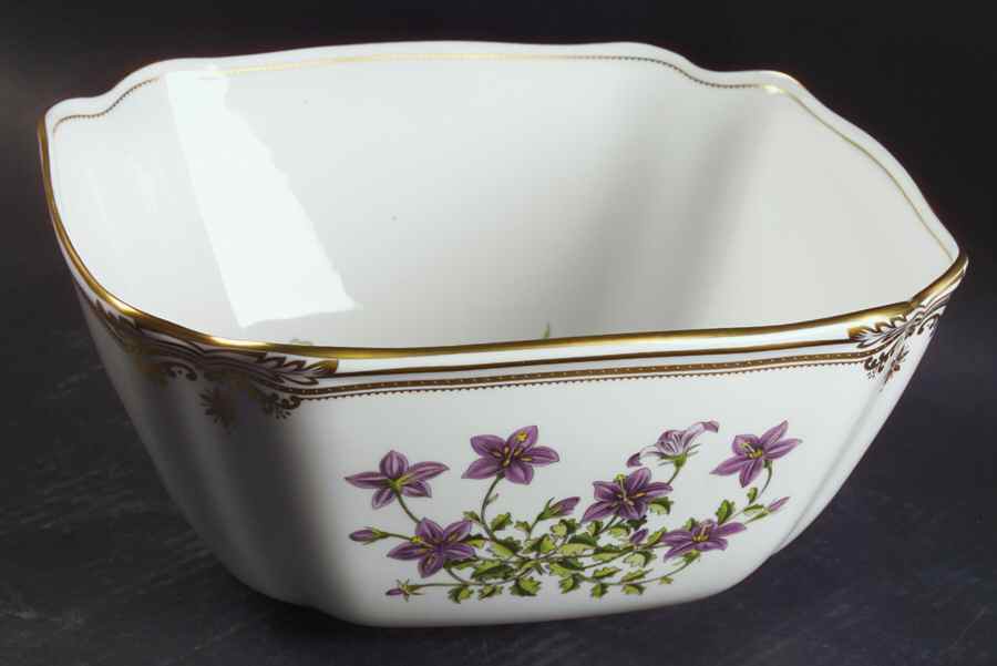 Stafford Flowers 9" Square Salad Serving Bowl by Spode-1