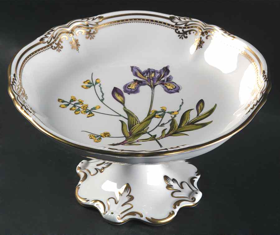 Stafford Flowers Round Compote (Height X Width) by Spode-1