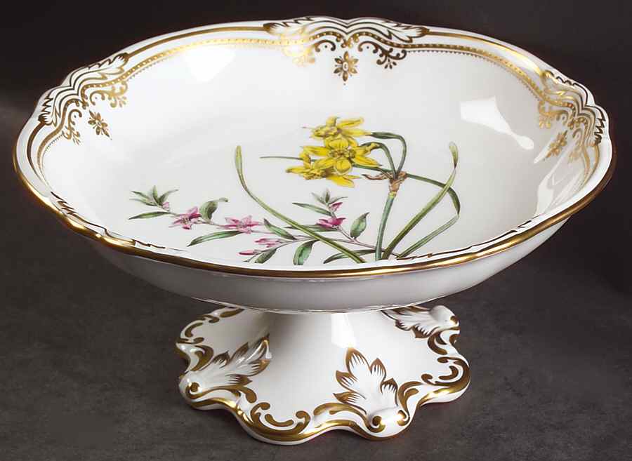 Stafford Flowers Round Compote (Height X Width) by Spode-1