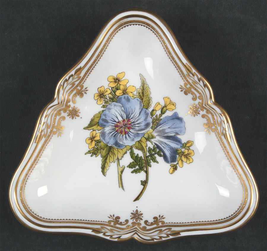 Stafford Flowers Triangular Tray by Spode-1