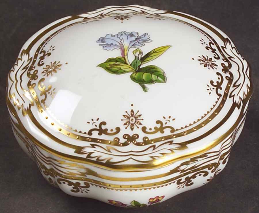 Stafford Flowers 3" Round Box & Lid by Spode-1