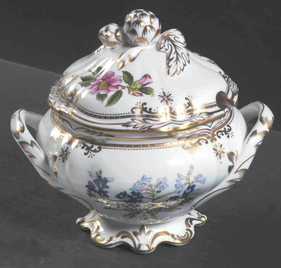 Stafford Flowers Sauce Boat & Lid by Spode-1