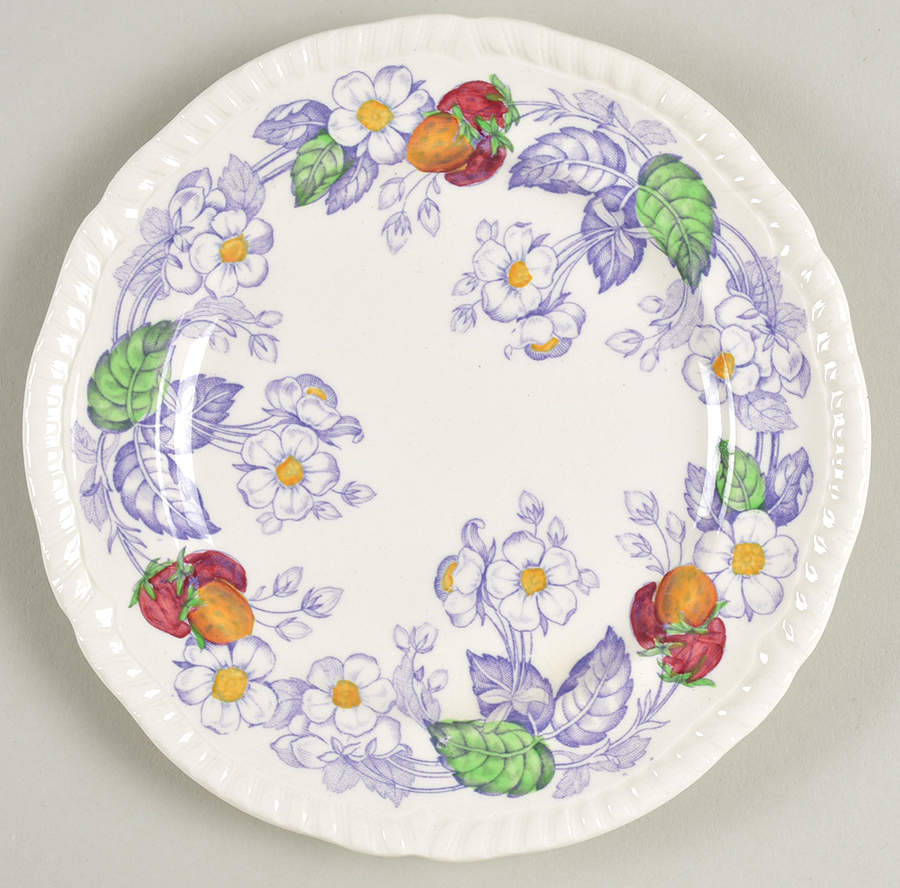 Strawberry Bread & Butter Plate by Spode-1
