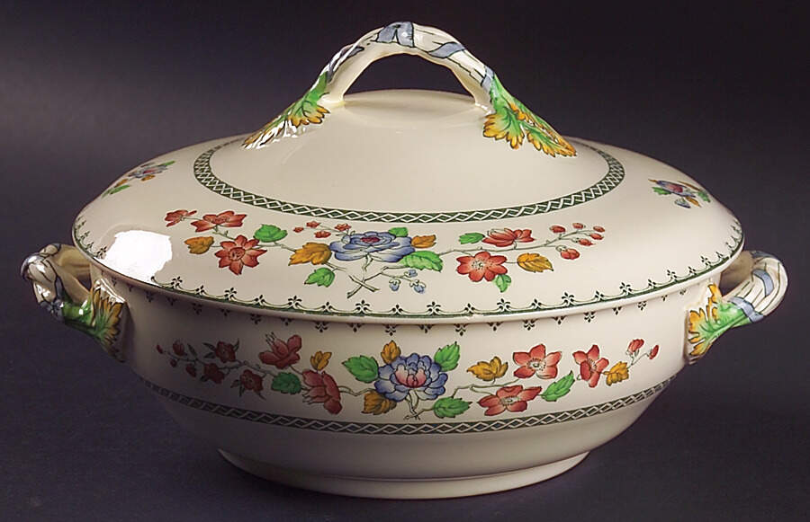 Strathmere Round Covered Vegetable by Spode-1
