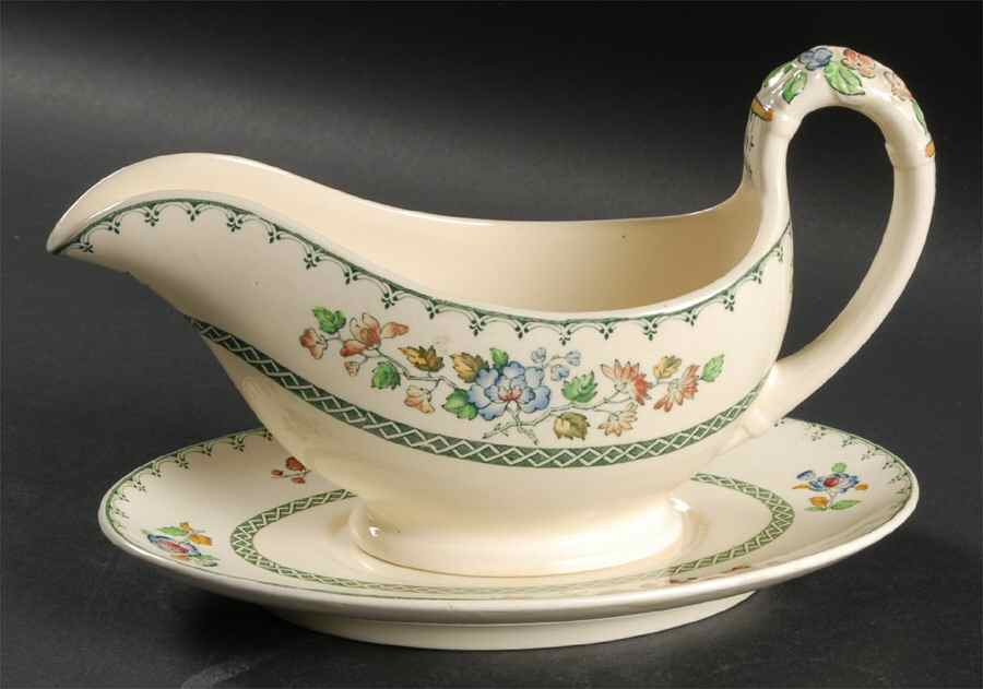 Strathmere Gravy Boat & Underplate by Spode-1