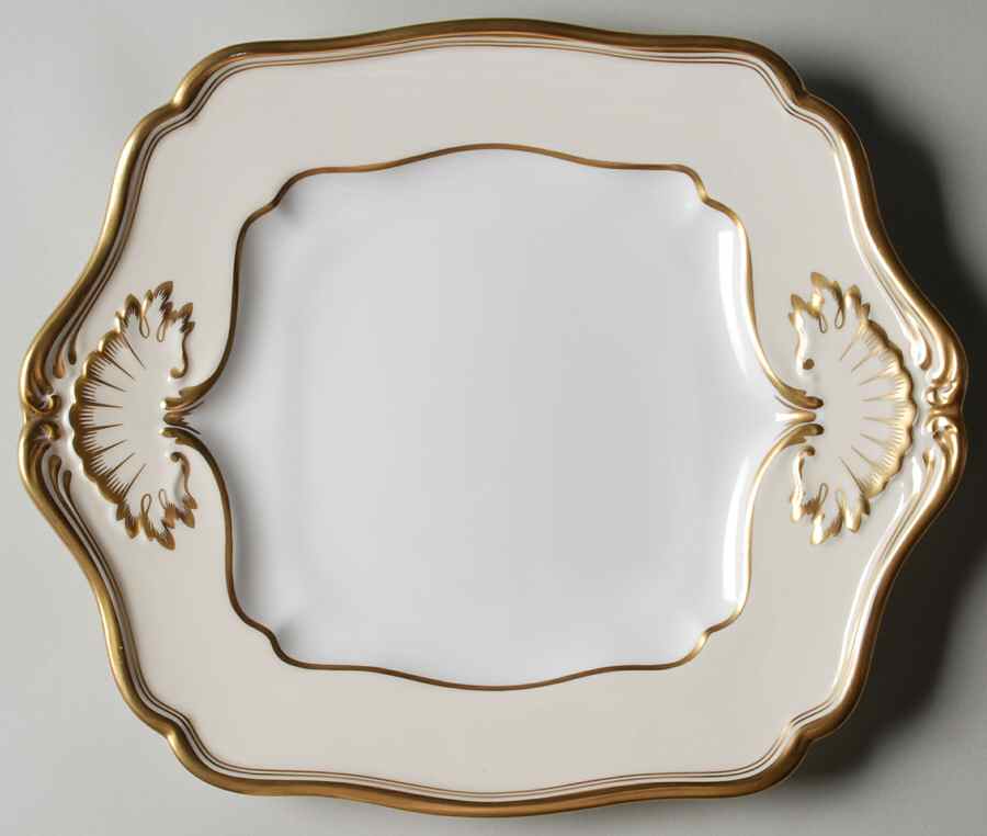 Stratford Square Handled Cake Plate by Spode-1