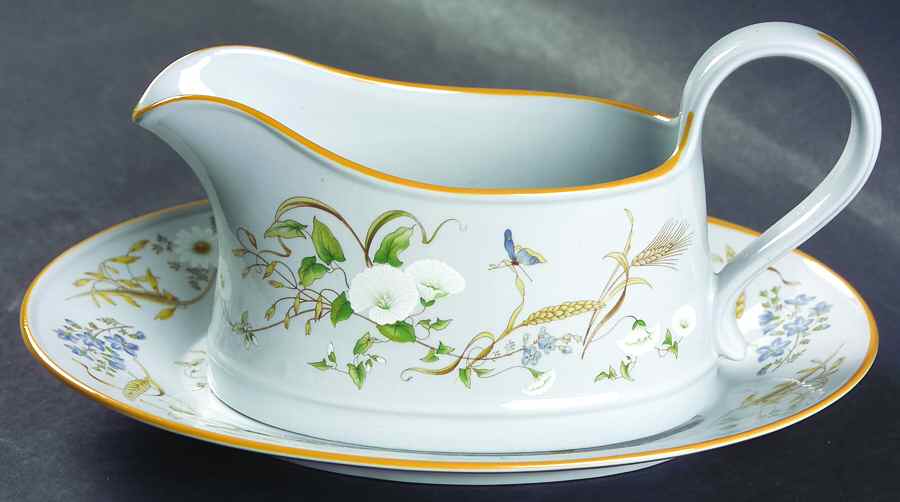 Summer Harvest Gravy Boat & Underplate by Spode-1