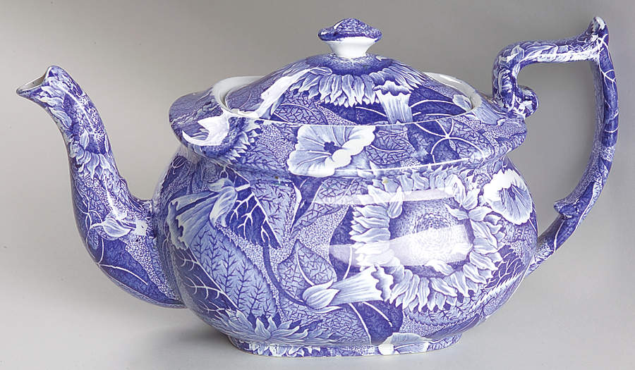 Sunflower (Blue Room Collection) Teapot & Lid by Spode-1