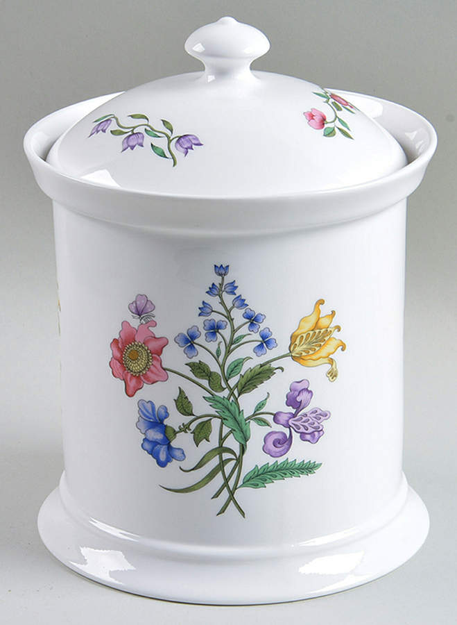 Summer Palace (Fine Stone) Cookie Jar & Lid by Spode-1