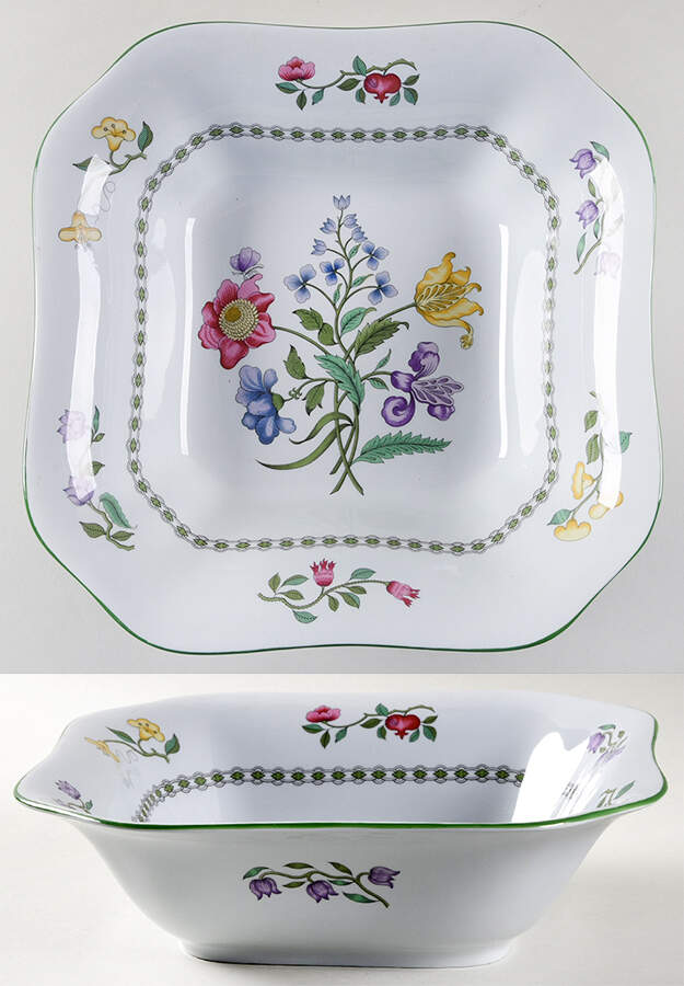 Summer Palace (Fine Stone) 9" Square Vegetable Bowl by Spode-1