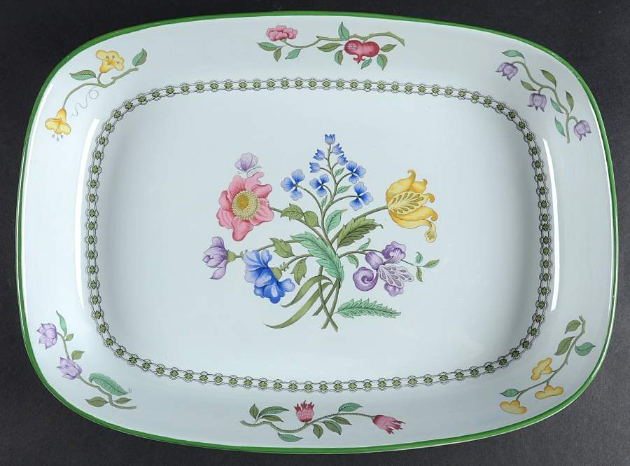 Summer Palace (Fine Stone) 14" Rectangular Baker by Spode-1