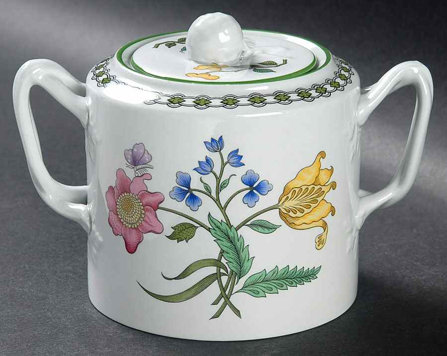 Summer Palace (Fine Stone) Sugar Bowl & Lid by Spode-1