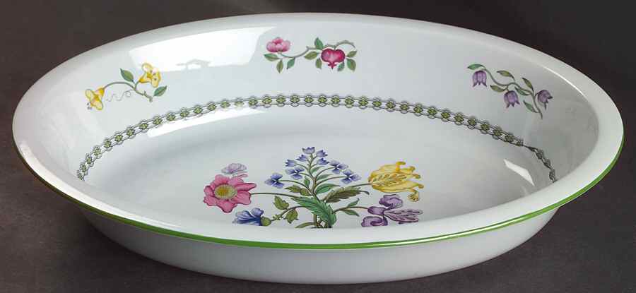 Summer Palace (Fine Stone) 12'' Oval Baker by Spode-1