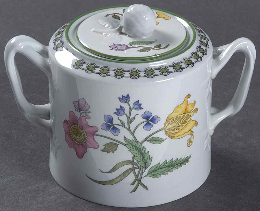 Summer Palace (Fine Stone) Sugar Bowl & Lid by Spode-1