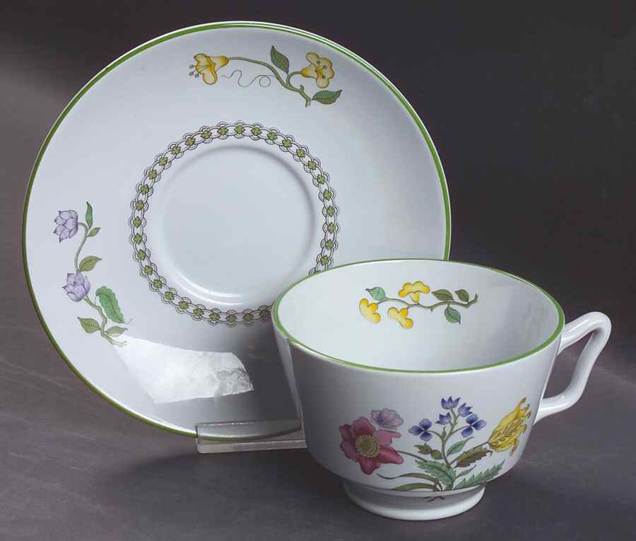 Summer Palace (Fine Stone) London Shape Oversized Cup & Saucer Set by Spode-1