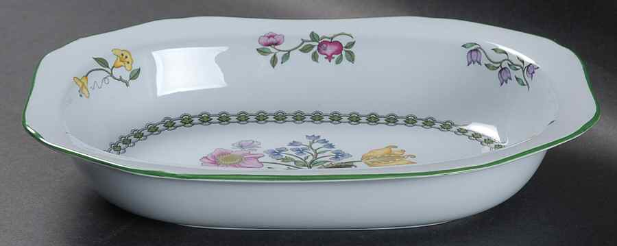 Summer Palace (Fine Stone) 9" Oval Vegetable Bowl by Spode-1