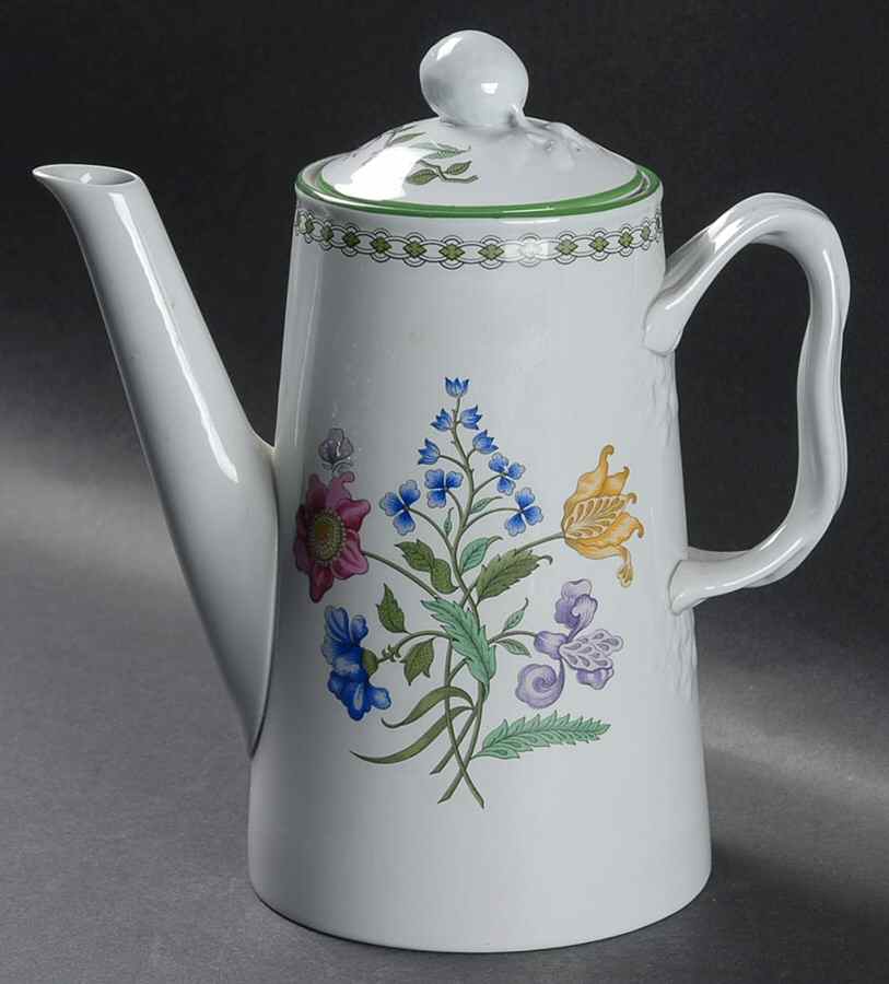 Summer Palace (Fine Stone) Coffee Pot & Lid by Spode-1