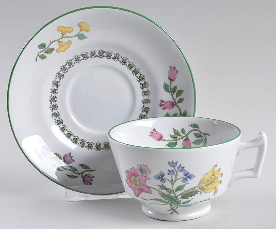 Summer Palace (Imperialware) London Shape Footed Cup & Saucer Set by Spode-1