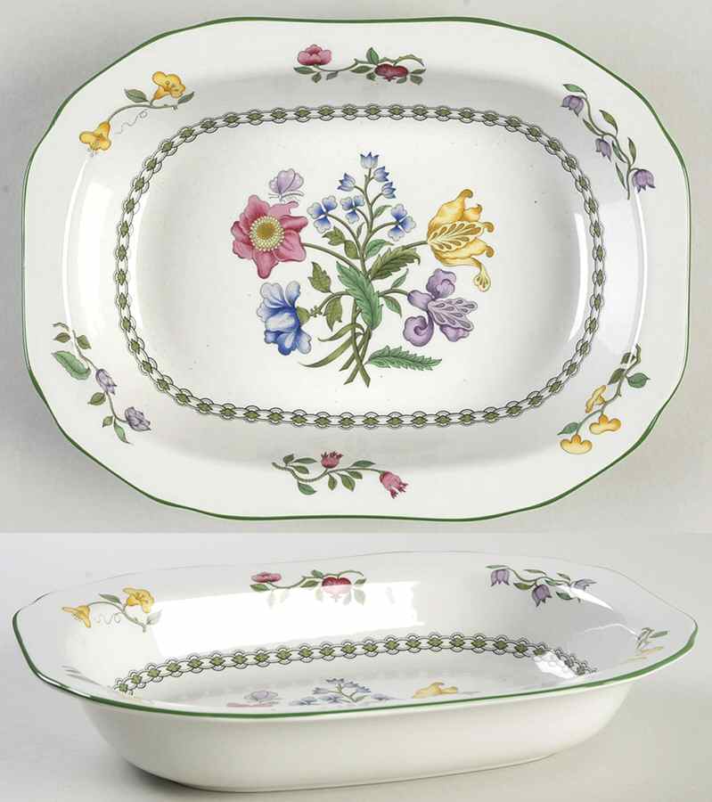 Summer Palace (Imperialware) 9" Oval Vegetable Bowl by Spode-1
