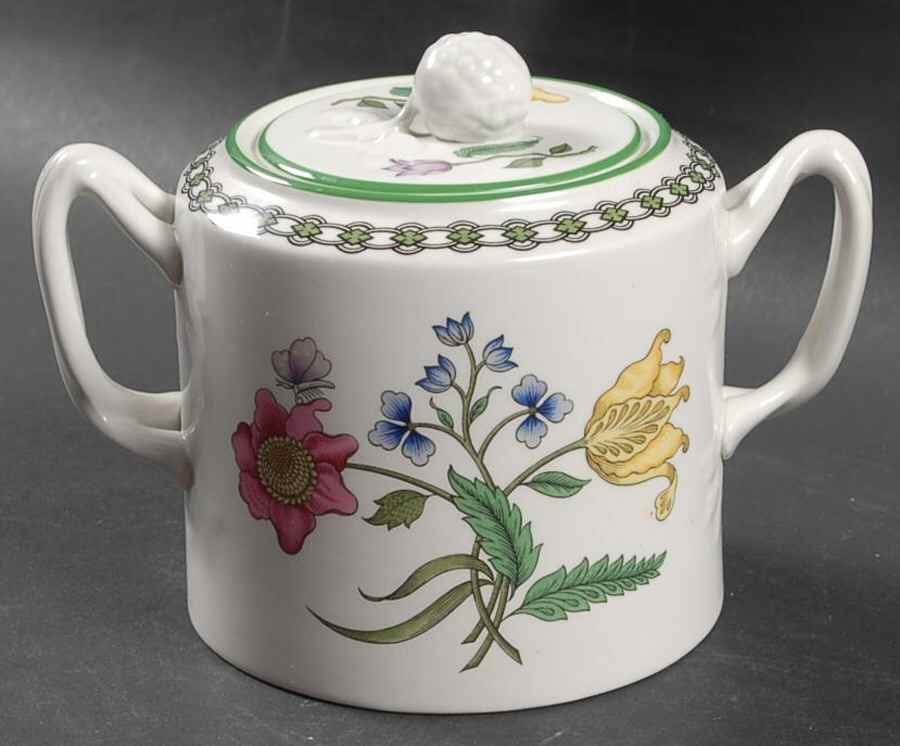 Summer Palace (Imperialware) Sugar Bowl & Lid by Spode-1
