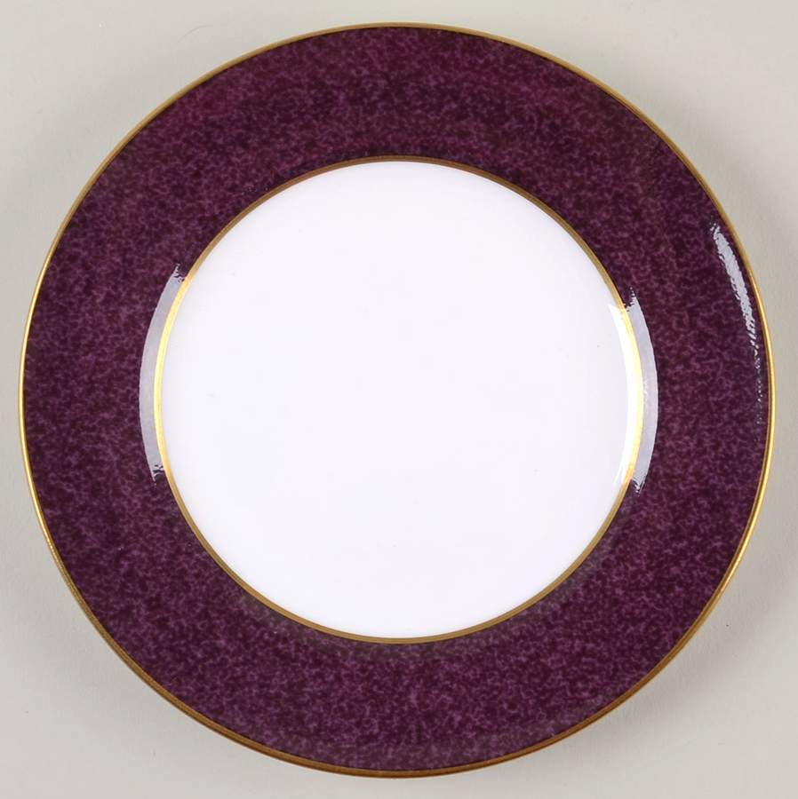 Sutton Aubergine (Dark Purple) Bread & Butter Plate by Spode-1