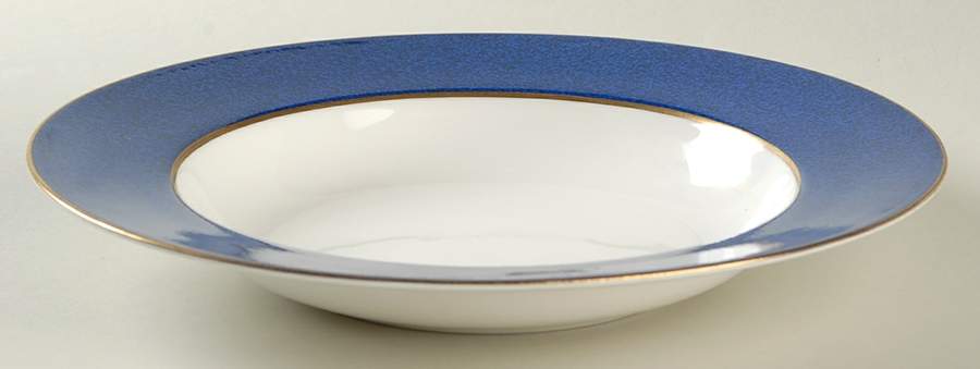 Sutton Georgian Blue Large Rim Soup Bowl by Spode-1