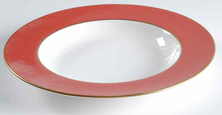 Sutton Terra Cotta Large Rim Soup Bowl by Spode-1