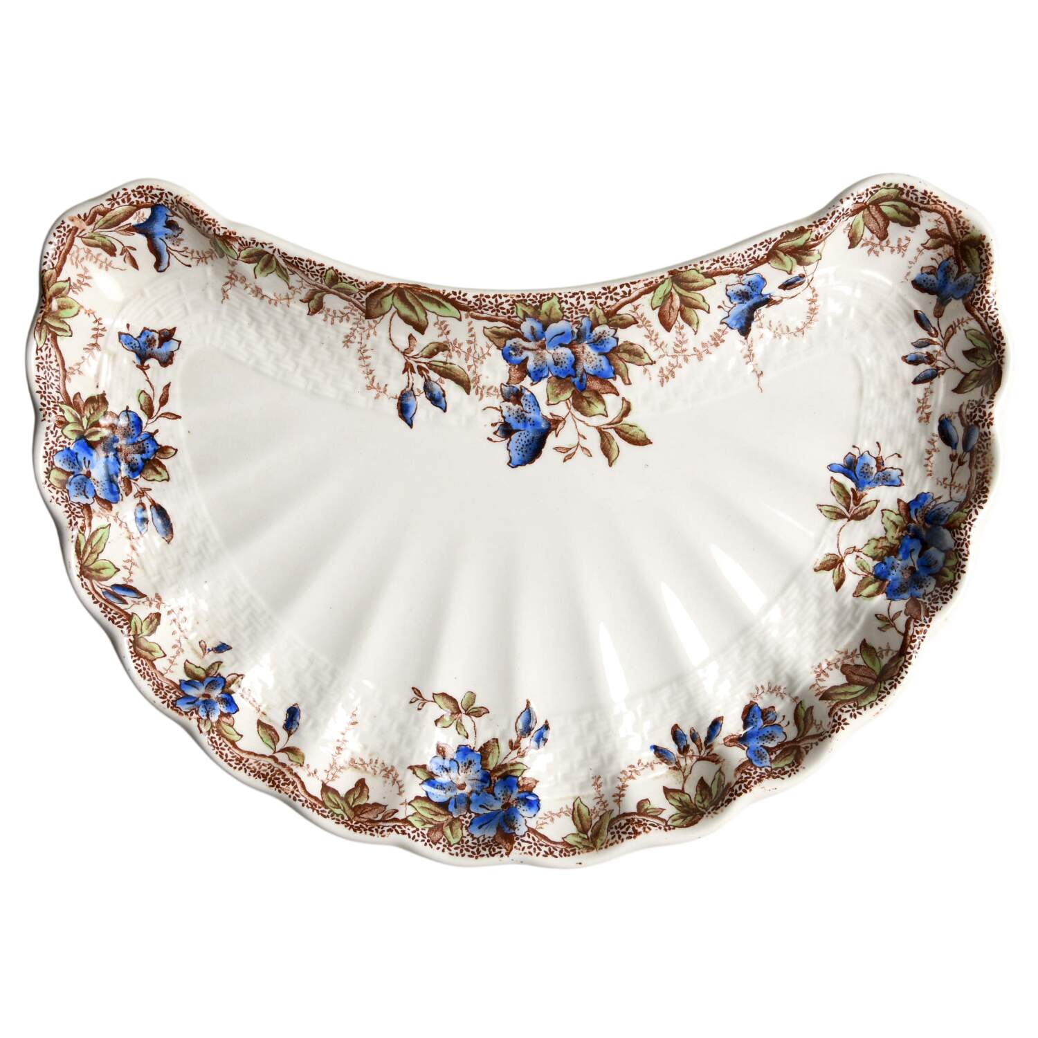 Sydney Blue Crescent Salad Plate by Spode-1