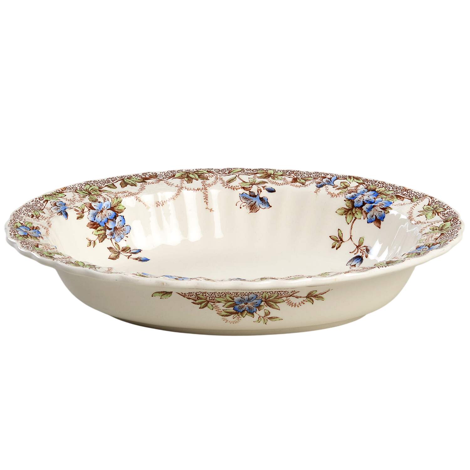 Sydney Blue 9" Oval Vegetable Bowl by Spode-1